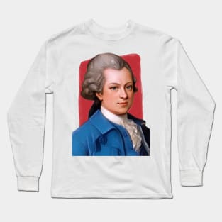 German Philosopher Gotthold Ephraim Lessing illustration Long Sleeve T-Shirt